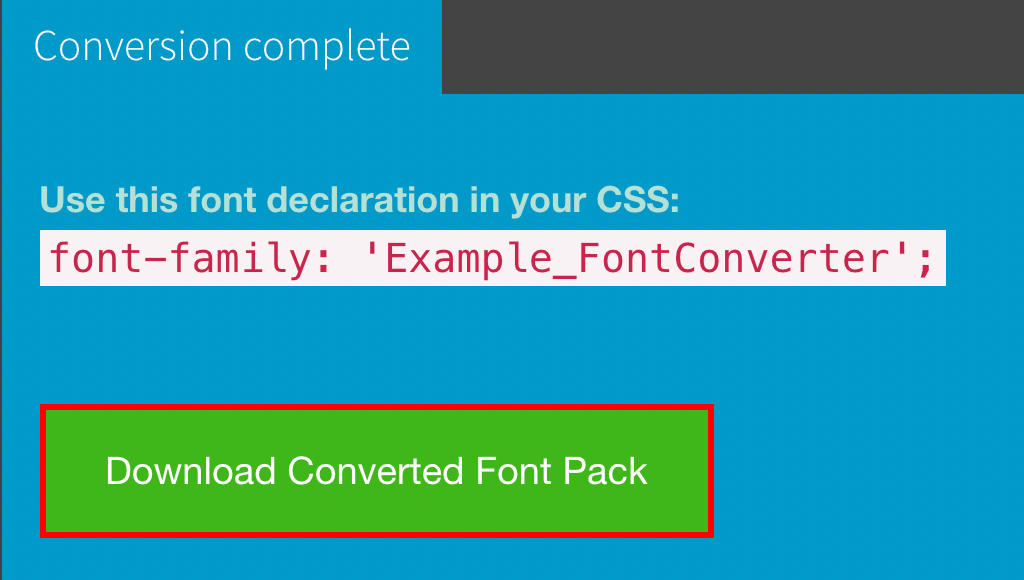 web font converter